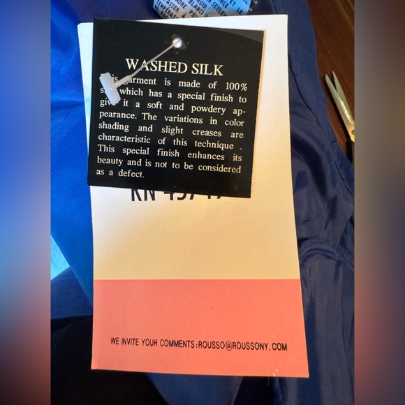 EVR vintage 100% silk 2 piece outfit size Large​ - Picture 8 of 12